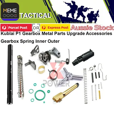 Kublai-P1 Gearbox Metal Parts Accessories Spring Inner Outer Barrel Gel Blaster • $20.94