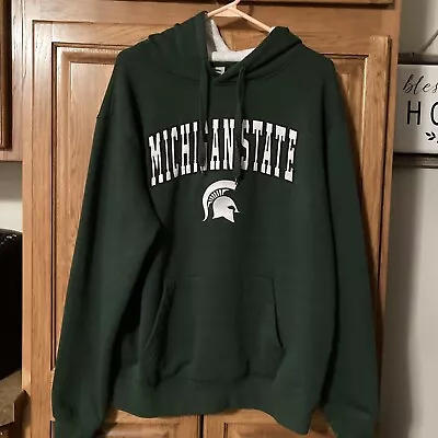 Men’s Michigan State Spartans Pull Over Hoodie Stadium Athletics Size Large • $19.99