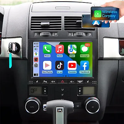 Wifi Carplay For 2003-2010 VW Touareg Radio 32G Android Car Navigation Head Unit • $138.69