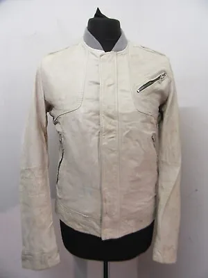 Vintage Hugo Boss Leather Jacket Size Uk Xs • $60.98
