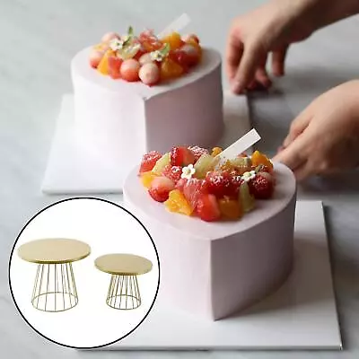 2 Pack Gold Cake Stand Kit Cupcake Holder Wedding Dessert Platter Plate • £39.41