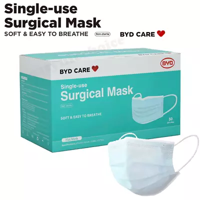 BYD Single-UseFace Mask Level 3 Surgical Mask Virus Respirator Flu Protection • $29.99