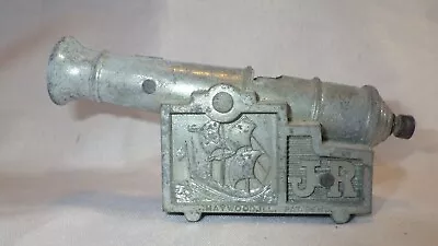 JR Callen Ship Cannon Cap Gun Toy Maywood IL Die Cast Metal 4 3/4  USA Vintage • £5.67