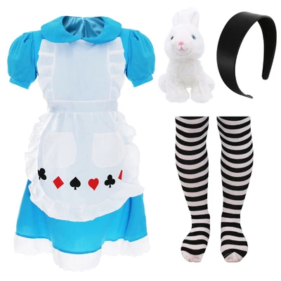 £19.99 • Buy Girls Alice In Wonderland Costume Rabbit Kids Childs World Book Day Fancy Dress