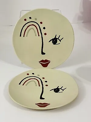$24.49 • Buy HD Designs Outdoors 2 Appetizer / Bread N Butter Plates 6  Plastic Rare Abstract