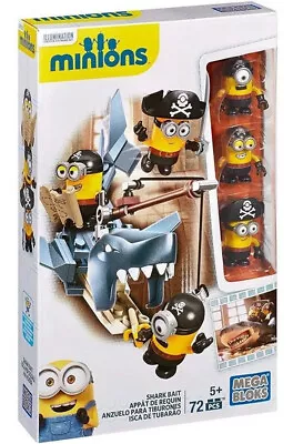 Mega Bloks Minions Shark Bait Pirate Building Set Despicable Me BRAND NEW • $59.99