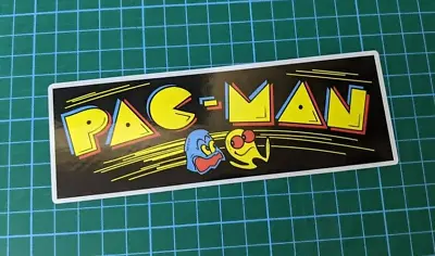 Pacman 1980's Logo Sticker Decal Arcade • £2.89