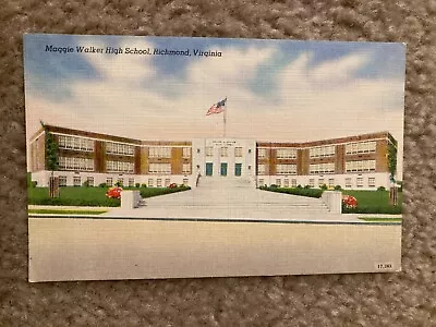 Richmond Virginia Maggie Walker High School Photo Postcard • $21.21