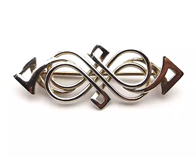 Sterling Silver Brooch By Ola Gorie Intricate Celtic Knot Design Scottish • £42.99