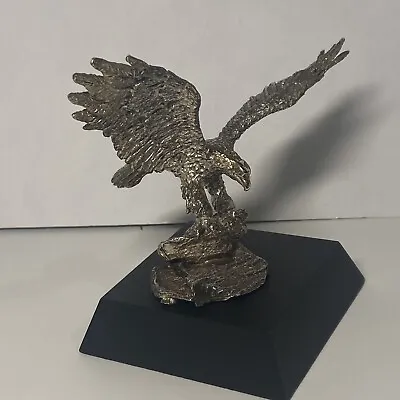 Signed Douglas Corsini Eagle Sculpture Sterling Silver 1982 3.5  Tall 7.5 G • $355.25