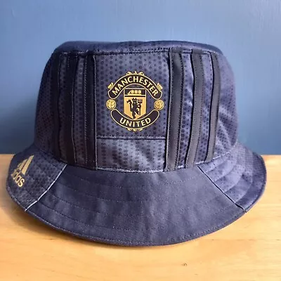 MANCHESTER UNITED FC Bucket Hat Made From Upcycled Official Adidas Shirt • £21.95