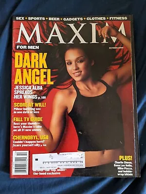 MAXIM Magazine #34 October 2000 Jessica Alba Dark Angel Playboy Sexy • $1.25