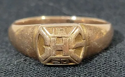 Antique Bliss Bros Co.10K Class Ring 1920 CHS High School  • $407.99