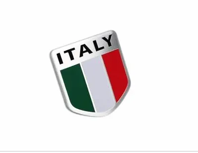 Italian Flag Of Italy Aluminum Car Truck Emblem Badge Decal Sticker 5X5cm • $5.99