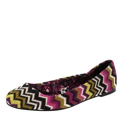 Missoni For Target Multicolor Chevron Knit Fabric Ballet Flats • $20