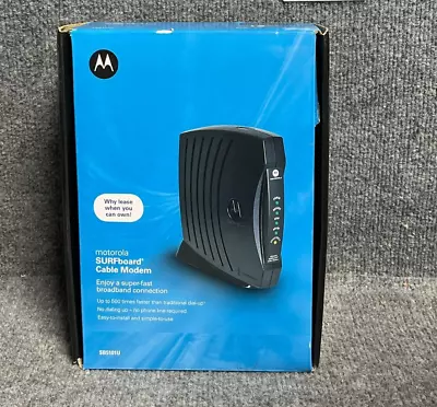 Motorola Surfboard Cable Modem SB5101U In Black Color With Power Supply Adapter • $30