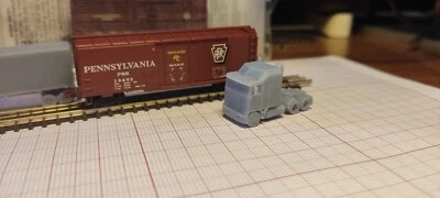 $19 • Buy Z Scale Train Miniature Semi Truck Kenworth K100 Aerodyne And 45ft Trailer