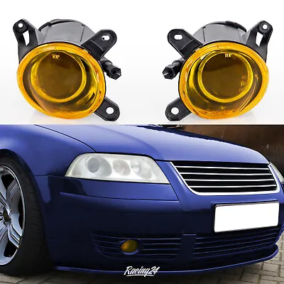 Fog Lights Set Yellow Clear Glass Compatible With VW Passat B5 3BG 2000-2005 • $168.30