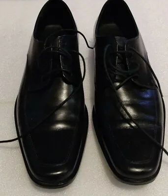 Hugo Boss Black Leather Formal Dress Shoes Men's 7.5 Used  • $69.99