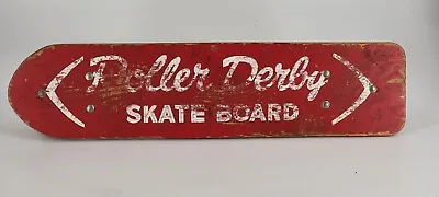 Vintage Roller Derby 1959 Skateboard 1st Edition Red Wood Metal Wheels  • $325