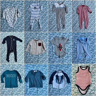 Baby Boy Clothing 12 Item Bundle Size 6-12 Months PureBaby Zara Next • $10