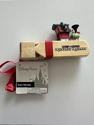 Disney Parks Wooden Train Whistle Lanyard ~ Mickey & Minnie Runaway Railway NWT • $11.48