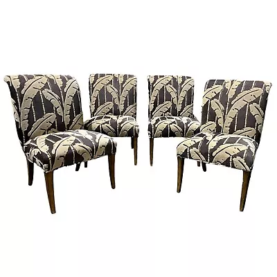 1147-801: Set Of 4 - Marge Carson Coastal Upholstered Dining Chairs • $1650