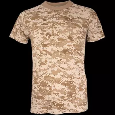 Digital Desert Camouflage T-Shirt Marine Corps Camo Pattern Combat Tee • $16.95