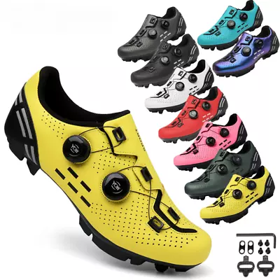 Mutiple Colors MTB Cycling Shoes Men's Non-slip Self-locking Road Bike Sneakers  • $67