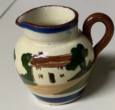 VTG Watcombe MottoWare Pre 1962 Terracotta Mini Pitcher England “Many Friends..” • $18.97