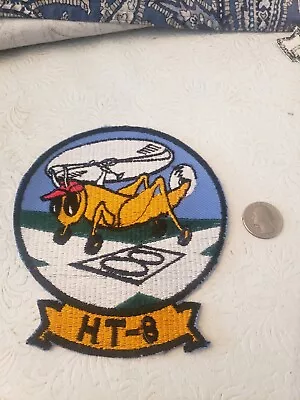 VINTAGE 50s-60s US NAVY HELICOPTER TRAINING SQUADRON EIGHT (HT-8) PATCH.BIG MINT • $19.99