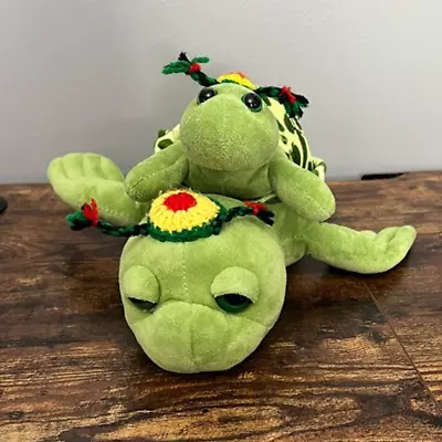 Jamaican Rastafarian Sea Turtle With Baby Souvenir Plush • $18.90