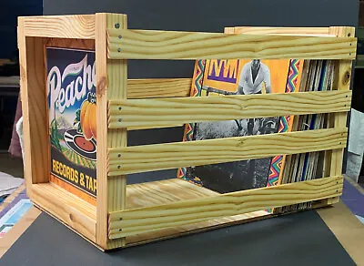 PEACHES RECORDS & TAPES Storage Crate For 12  Vinyl Lp's (full Size Crate) • $92.50