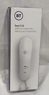 BT Duet 210 Wall Mountable Corded Landline Phone With Hearing Aid Compatibility • £14.99