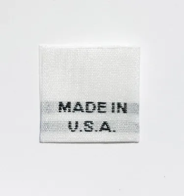 1000 Pcs White Woven Clothing Sewing Label Care Tags - Made In U.s.a. • $39.99