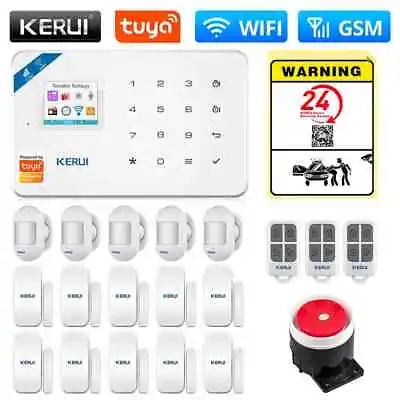 LOT Smart WIFI GSM Security Alarm System Home Wireless Burglar Motion Detector • $266.36