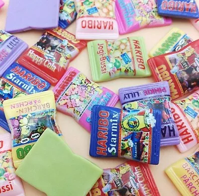 £2.99 • Buy Haribo Candy Resin Sweets Charms Cabochons Flatback Fake Food