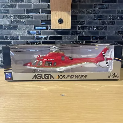 Agusta A109 Power Diecast Helicopter 1:43 Scale Model New-Ray Toys Red New • $29.99