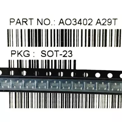 50PCS AO3402 A29T 30V 4A SOT-23 N-Channel MOSFET SMD Transistor • $2.20