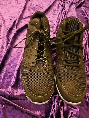 REEBOK Sublite BLACK Shoes Sneakers Size 9M MENS MEN'S 9 M - ASTM F2413-18 SD 10 • $24.95