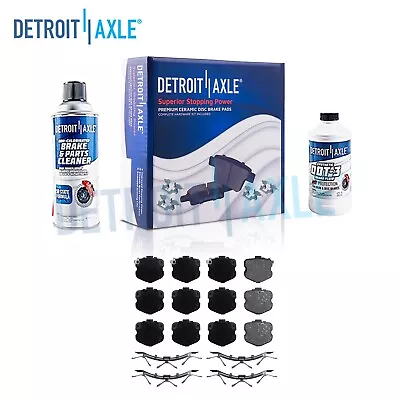 Front Ceramic Brake Pads + Fluid For 2006-2013 Chevy Corvette Z06 Grand Sport C6 • $48.74