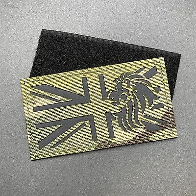 MTP Union Jack With English Lion Patch Hook & Loop Camo British Army Military • £4.99