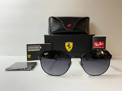 Ray-Ban Scuderia Ferrari RB3685M F041/9A Black Lens Size 56-18mm (Brand New) • $170.90