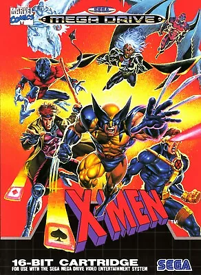 Sega Genesis Classic - X Men Video Game Cover Poster 11x15 • $14.99