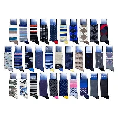 Cole Haan Mens Dress Socks Crew Combed Cotton Blend Soft • $14.95