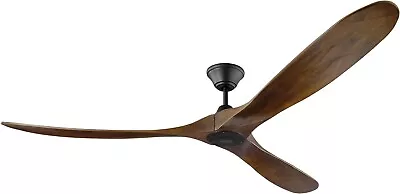 Monte Carlo 3MAVR70BK 70 Inch Ceiling Fan - Black W/ Walnut Blades • $699.99