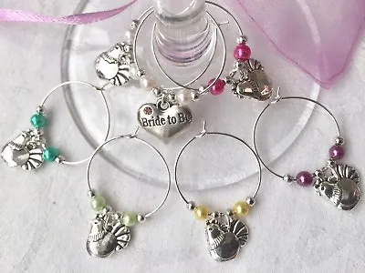 £4.75 • Buy HEN PARTY Wine Glass Charms Favours Hen Do Night Favour Bag Filler Accessories.