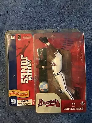 2004 McFarlane MLB Series 9 Andrew Jones Atlanta Braves #25 Figure Baseball • $9.95