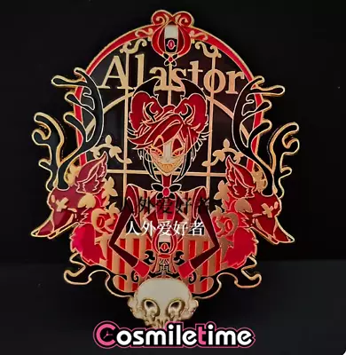 Hazbin Hotel Alastor Lucifer Metal Badge Brooch Pin Collection Gift Toy Anime • $21.98