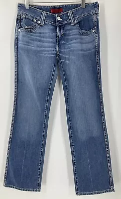 Levi’s Blue Y2K Jenny Lee Square Cut Straight Leg Women’s Jeans Fit W32 L32 #BE • £21.99